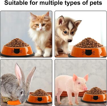 Набір мисок для котів 3 шт. + іграшка для котів, миски для корму котів, миски з нержавіючої сталі, годівниця для котів, миска для води, для котів та маленьких собак (Блакитний + Зелений + Срібний) (3 шт. Оранжевий + Срібний + Блакитний)