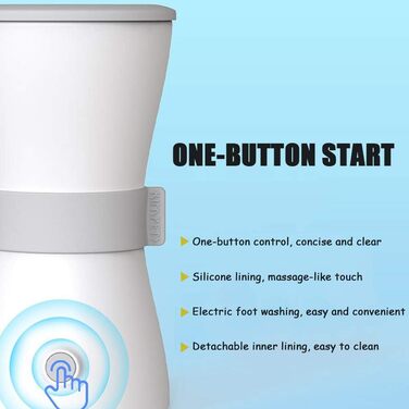 Автоматичний очищувач лап для собак PJDDP - мийка лап для домашніх тварин, портативна щітка для чищення лап, білий