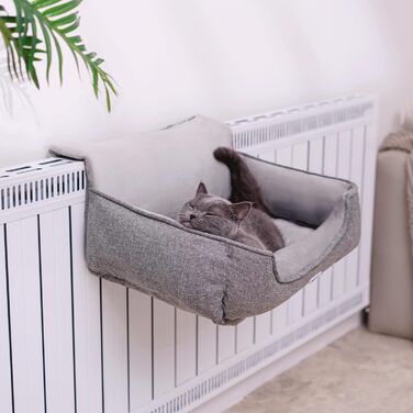 Килимок-гамак для котів на батарею Happi N Pets, сірий, 65 x 36 x 27 см