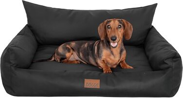 Крісло-ліжко для собак та котів - чорне, 63x48 см