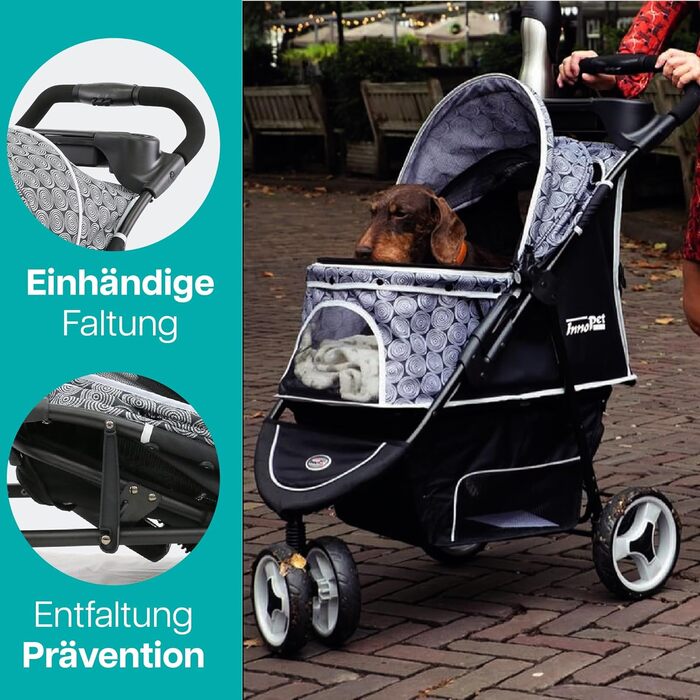 Візок для собак Innopet Allure Cheetah сірий