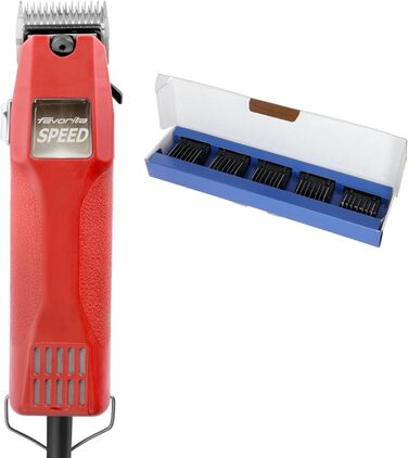 Професійний шерстьостригач Agrarzone Edition Aesculap Favorita Speed для собак та коней | Набір з насадкою | Потужний німецький тример для тварин