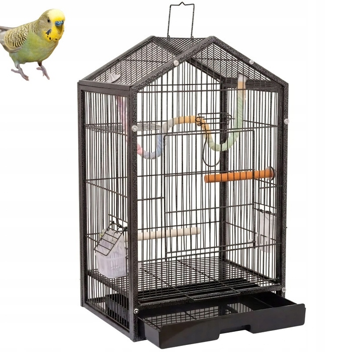 Клітка NUXIE 35 x 28 x 60 см, чорна
