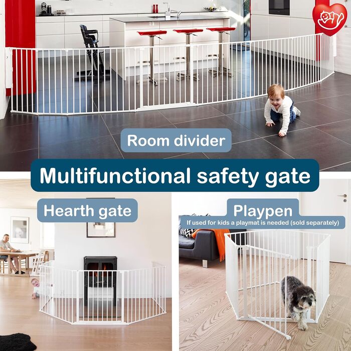 BabyDan Flex XXL, захисне ворота для каміну та сходів, 90-350 см, чорний колір, виробництво Данія