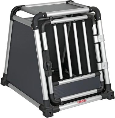 Транспортний бокс для тварин LAMPA 60501: алюмінієвий, розмір 60x50x55 см, тканинна підкладка