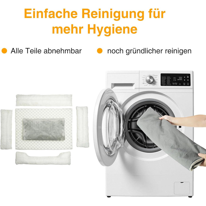 Ортопедичне собаче ліжко Zedelmaier для середніх та великих собак, 90x68x25 см, стійке до подряпин, з товстим матрацом, зручне, знімний чохол, темно-сірий колір