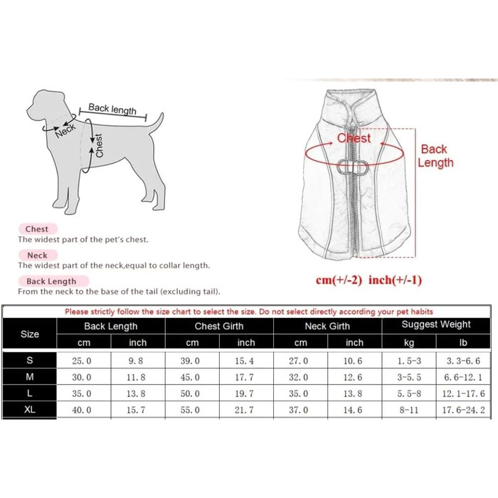 Водонепроникна тепла куртка для собак, відбиваючі елементи, D-Ring, блакитна, розмір M