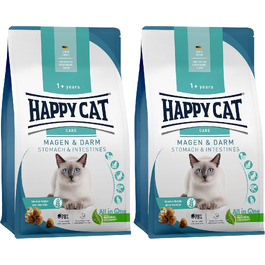 Сухий корм для котів Happy Cat Care з качкою для чутливого травлення (шлунок та кишечник), 1.3 кг
