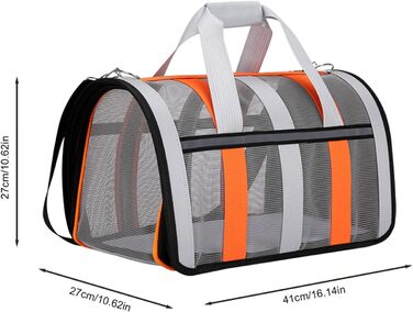 Складана переноска для тварин, рюкзак для вигулу собак та котів, переноска для подорожей з вентиляцією, рюкзак для вигулу цуценят та котів