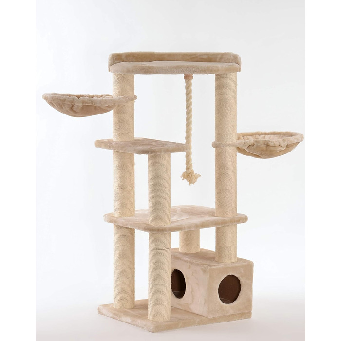 Котячий будиночок Lycce Alice XXL з сизалю, бежевий - для великих котів