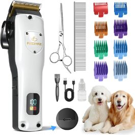 Професійна машинка для стрижки собак Leise, для густого та кучерявого хутра, з нержавіючої сталі