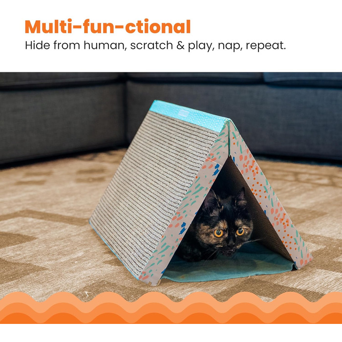 Catstages Easy Life Когтеточка-кровать з картону для котів, багато кольорів, універсальний розмір