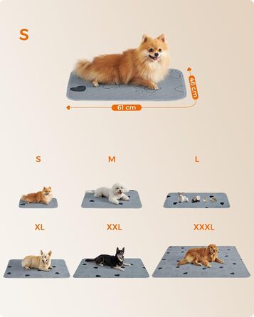 Підстилка для собак Feandrea, 2 шт. в наборі, XXXL, 183 x 183 см, сіра, витривала, нековзна, супер вбираюча, для собак