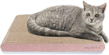 AMZNOVA Килимок для котів з картону з котячою м'ятою, килимок для дряпання, широкий, 43.2x30.5 см