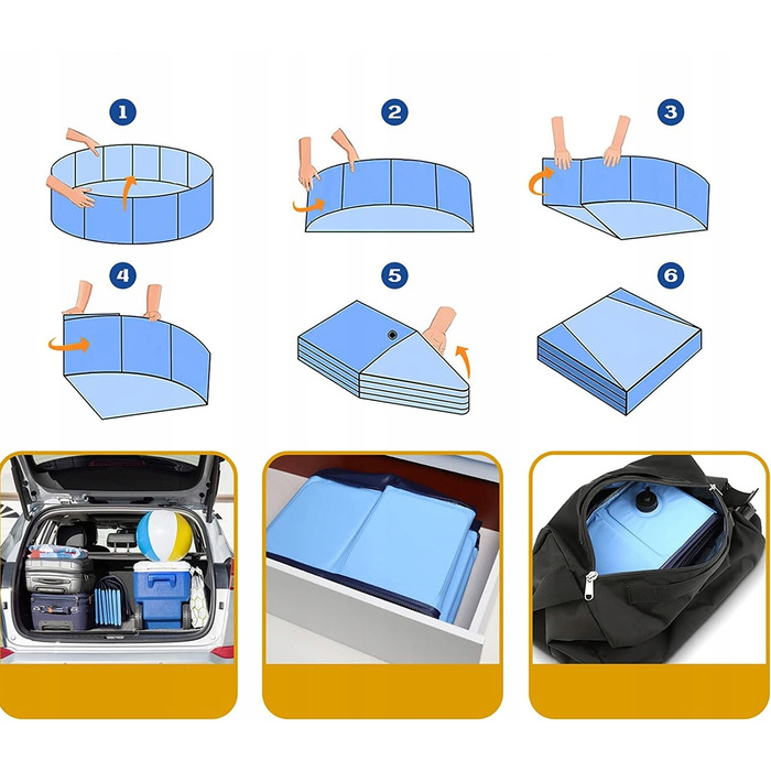 Басейн для собак Opengarden, 160 x 30 см, синій