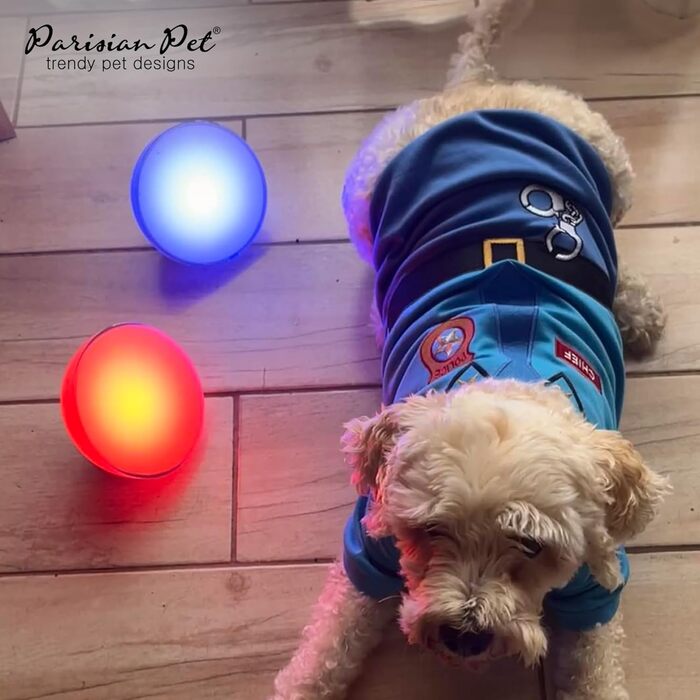 Костюм поліцейського для собак Parisian Pet Officer Woof, розмір L | Веселий костюм на Хелловін для тварин