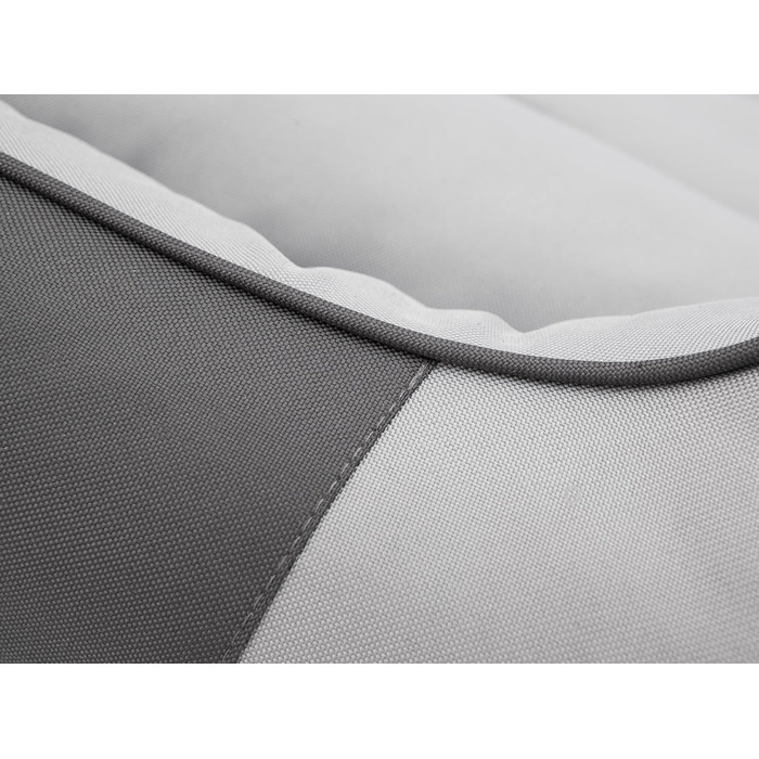 Крісло-ліжко для собак великих, середніх та маленьких порід - зручне ліжко для собак, сірого кольору, розмір L, 110 x 90 см, знімний та пральний чохол