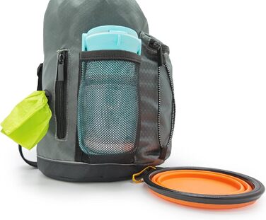 Водонепроникний мішок-ролтоп Beuniclo для корму для собак та подорожей, 350 мл, сірий