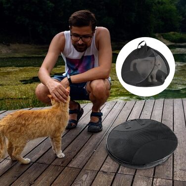 Транспортна сумка для котів Mesh, дихаюча переноска для кошенят та маленьких собак, для подорожей та активного відпочинку