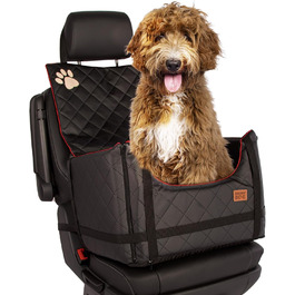 Автомобільний лежак для собак Golden Dog XL (75x55x33 см) з кріпленням, чорний