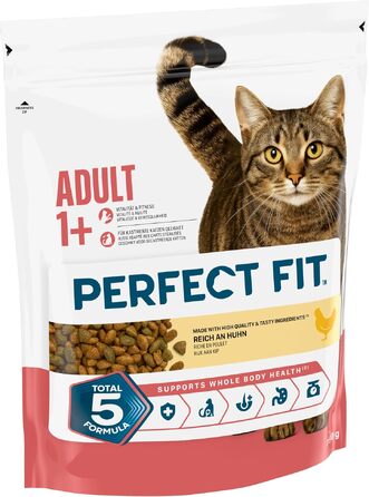 Сухий корм для дорослих котів Perfect Fit Adult 1+ з куркою, 7 кг