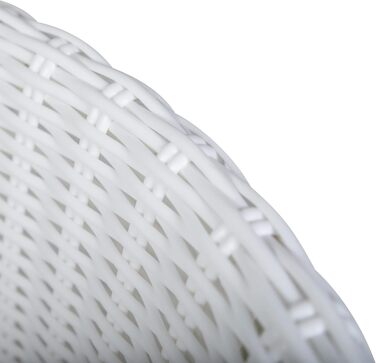 Крісло-ліжко для собак Greemotion з білого поліротангу з подушкою, 85 x 25 x 75 см