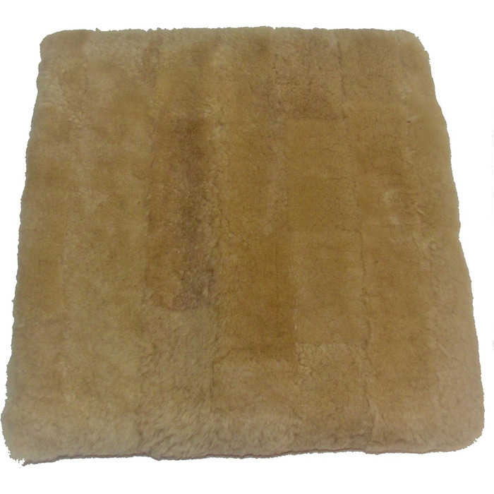 Крісло-подушка з натуральної овечої вовни мериноса Reissner | 40x40 см | Гобі | для авто, крісла, візка, кота