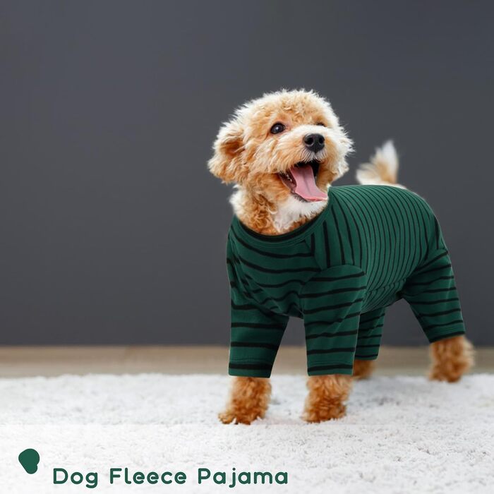 Теплий зимовий пуловер для собак з флісу (зелений, L)