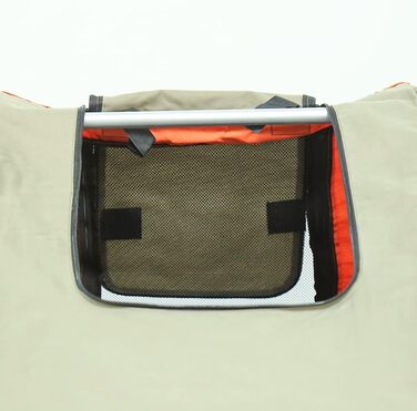 Причіп для собак до велосипеда, буксир для собак, велосипедний причіп для собак з відбивачами, візок для собак, вантажопідйомність 40 кг, помаранчевий