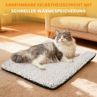 Самовідіюча ковдра для котів та собак, тепла підстилка для тварин, без електроенергії, 115x70 см
