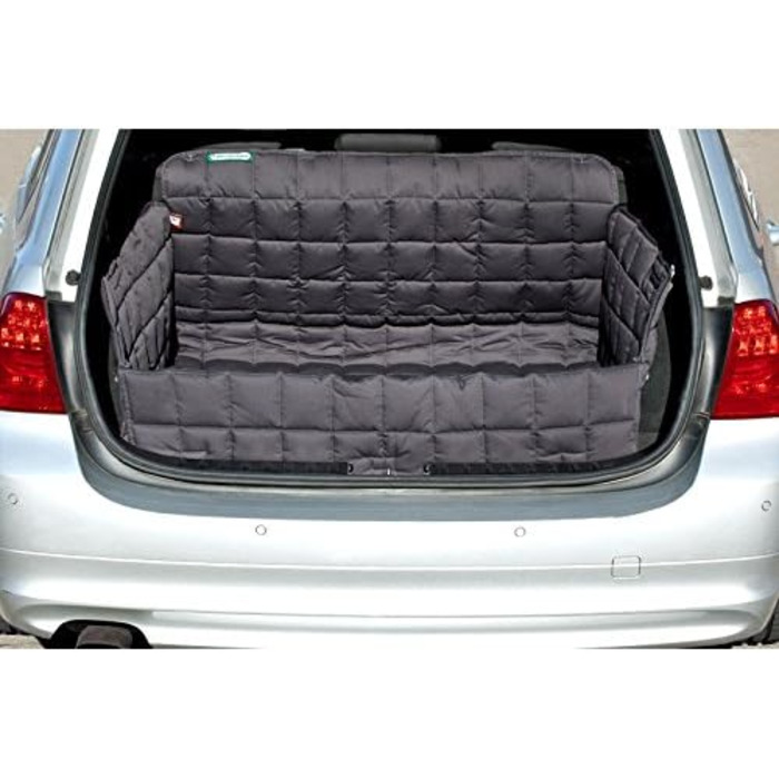 Захисна килимок для багажника автомобіля Doctor Bark для собак з захистом краю багажника, товстою підкладкою, прання при 95°C, захистом від подряпин та шерсті, для SUV, Van, легкових автомобілів (Розмір S - 60x90 см/Сірий)