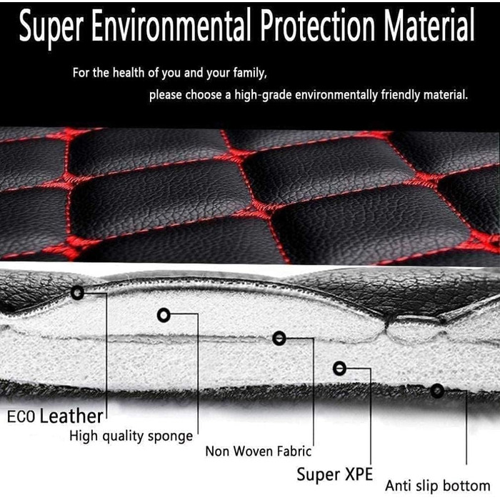 Килимок у багажник для JEEP Renegade 2016-2023, захист від бруду та вологи, з боковим захистом, чорно-бежевий