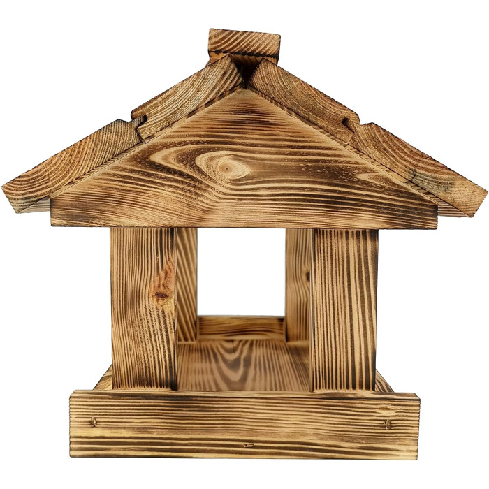 Будиночок для птахів IDEA HOME MAXI з дерева на ланцюгу. Годівниця для птахів на ланцюгу, для цілорічного годування