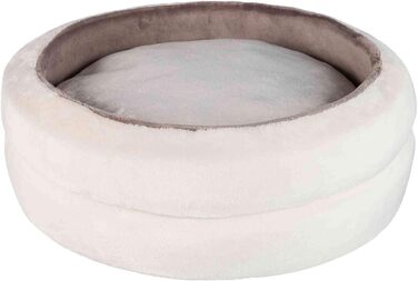 Кругла лежанка для собак Trixie Bett Levi, діаметр 45 см, кремово-сіра, S