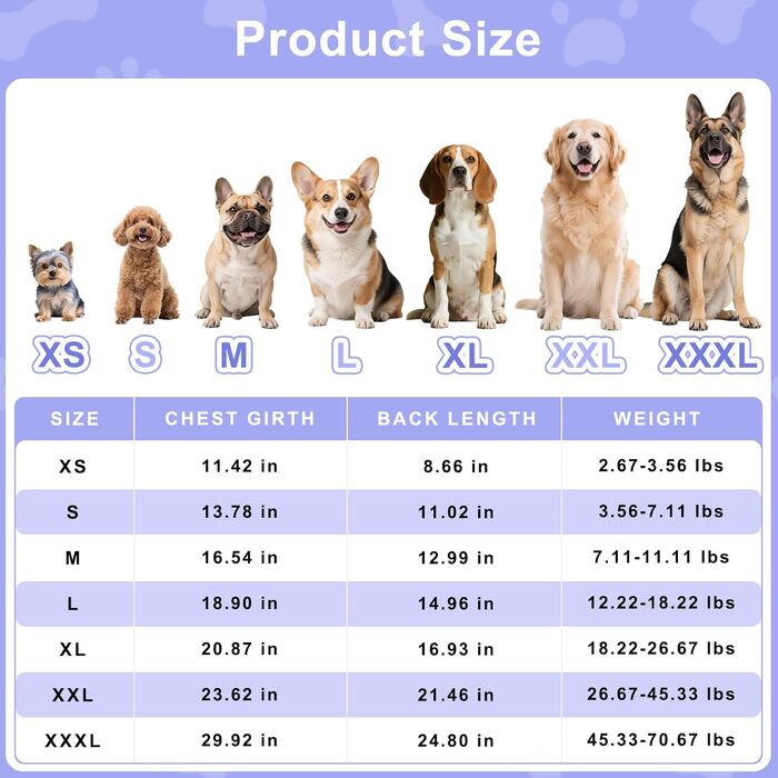 Піжама для собак Bienbee, 4 шт. Комплект, розмір M, динозаври, м'яка, дихаюча, зручна, для цуценят, дівчаток та хлопчиків