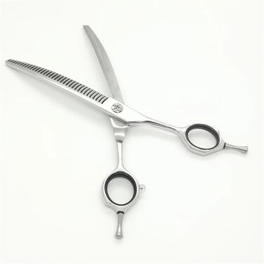 Ножиці для грумінгу собак правої кривизни, 7 дюймів, 35 зубів (для витончення)