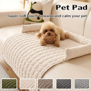 М'яка подушка-підстилка для собак, 75x75 см, темно-сіра. Захист дивану та підлоги від бруду та подряпин. Легко миється.