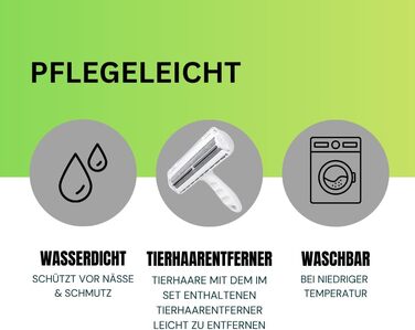 Ортопедичне ліжко для собак ZURMATRADE з піною з пам'яті – миється, нековзне та зручне – для великих та маленьких собак – сірого кольору, видалення шерсті XL (107x81,5x16,5 см)