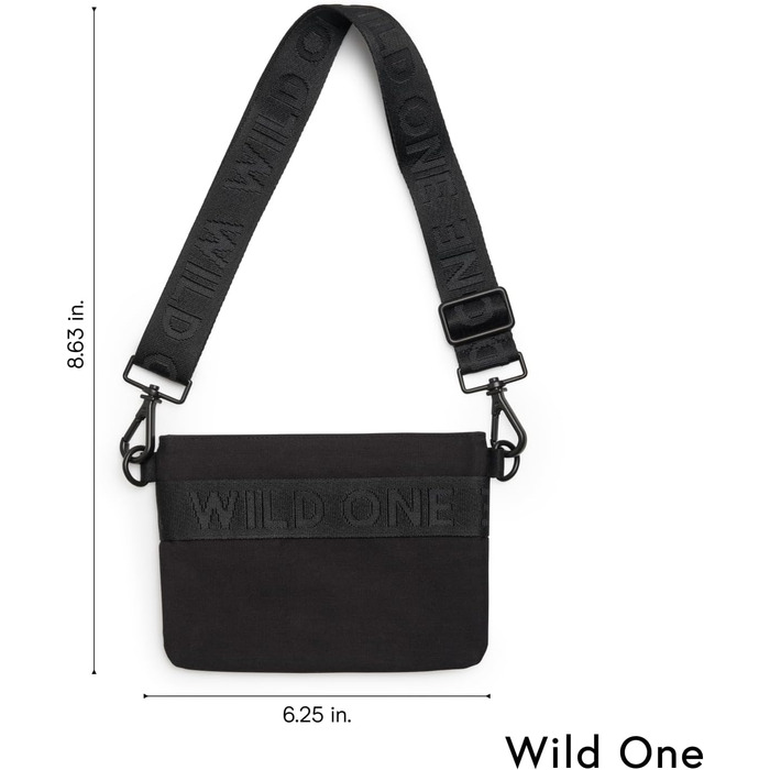 Wild One Лекарлі-мішечок – в'язаний з переробленого матеріалу, чорний