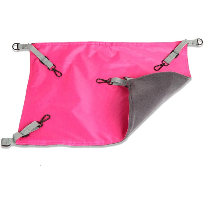 Гамак-ліжко для котів NuoYo, рожевий, 56x42 см, водонепроникний, з коротким плюшем