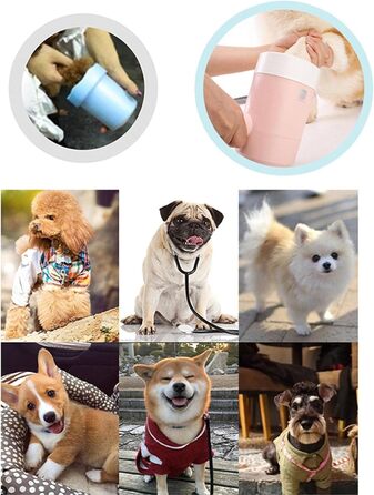 Автоматичний очищувач лап для собак - портативний пристрій для собак та котів, 360 градусів, ефективне очищення брудних лап