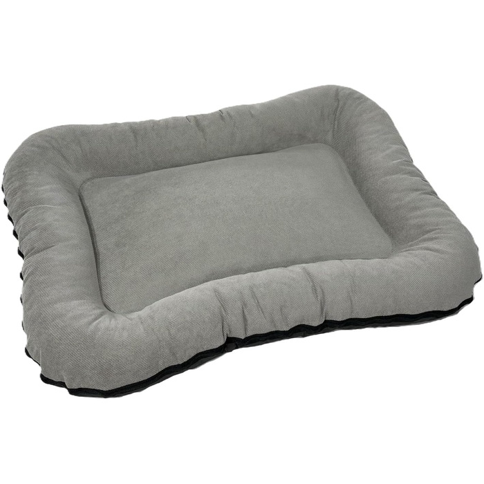 Матрац для собак KIM, ліжко для собак, подушка для собак, диван для собак, можна прати (M 80x60 см, сірий) M 80x60 см сірий