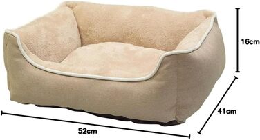 Ліжко для кота Nobby Komfortbett Classic ARNO кутовий, бежевий, 52 x 41 x 16 см