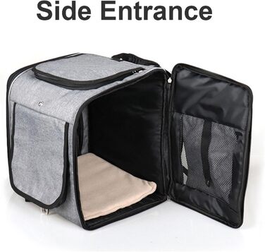 Корзина для собаки на велосипеді, переносник для тварин, велосипедна корзина, розширювана, дихаюча сітчаста сумка для прогулянок, подорожей, кемпінгу