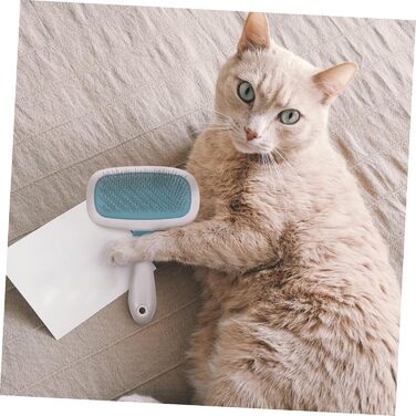 Масажна щітка для тварин ULTECHNOVO 3 шт. для котів та собак з довгим хутром, синього кольору, 15x10x2.2 см