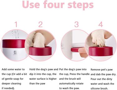 Очисник лап для собак: портативна чаша-щітка для миття лап, масаж та догляд за лапами