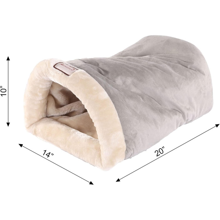 Ліжко для котів Sage Green 22x14 дюймів, м'яке спальне місце