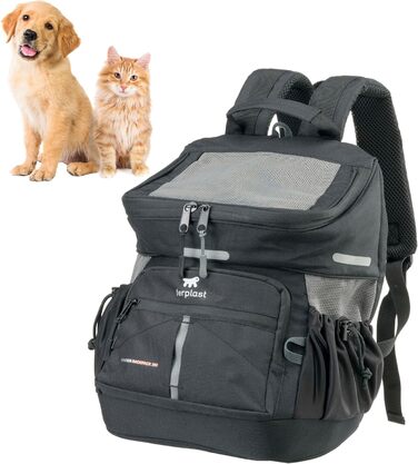Рюкзак для собак та котів Ferplast Voyager Backpack, чорний, M, 29 x 21 x 36 см, до 10 кг