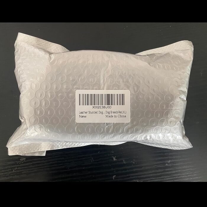 Нашийник для собак з натуральної шкіри, XL, червоний. Товстий, м'який, 5 см, для середніх та великих порід