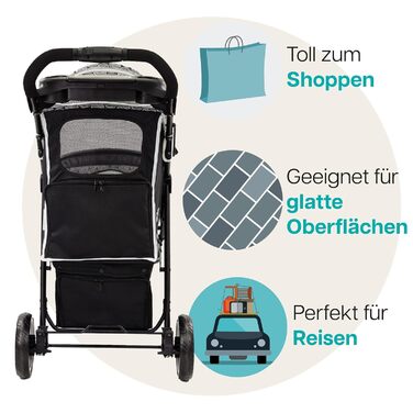 Візок для собак Innopet Allure Cheetah сірий